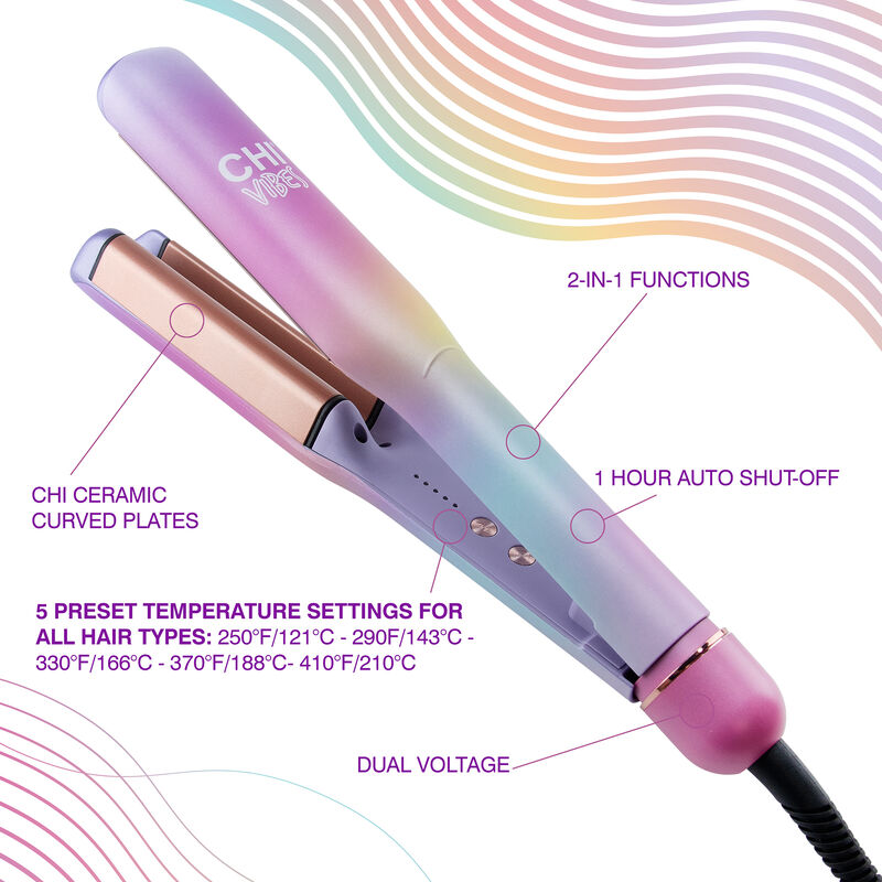 Vibes "Wave On" 1.60 Inch Multifunctional Waver, , large image number null